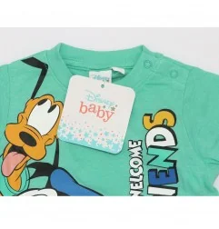Disney Baby Mickey Mouse Βρεφικό Καλοκαιρινό Σετ για αγόρια (WE0025 Green) - Καλοκαιρινά Σετ