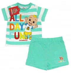 Βρεφικό Καλοκαιρινό Σετ Cocomelon "All Day Fun" (WE0048 Green) - Καλοκαιρινά Σετ
