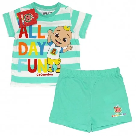 Βρεφικό Καλοκαιρινό Σετ Cocomelon "All Day Fun" (WE0048 Green) - Καλοκαιρινά Σετ