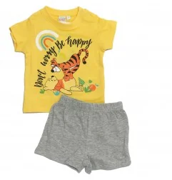 Disney Baby Winnie The Pooh Βρεφική Καλοκαιρινή Πιτζάμα για αγόρια (WE0320 Yellow) - Πιτζάμες