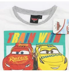 Disney Cars Παιδικό Κοντομάνικο μπλουζάκι για αγόρια (WE1067 White) - Κοντομάνικα μπλουζάκια