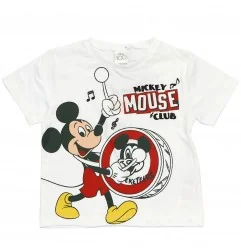 Disney Mickey Mouse Παιδικό Κοντομάνικο μπλουζάκι για αγόρια (WE1236 white) - Κοντομάνικα μπλουζάκια
