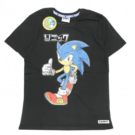 Sonic Ανδρικό Κοντομάνικο Μπλουζάκι (SONIC 53 02 062 black) - Ανδρικά T-shirts