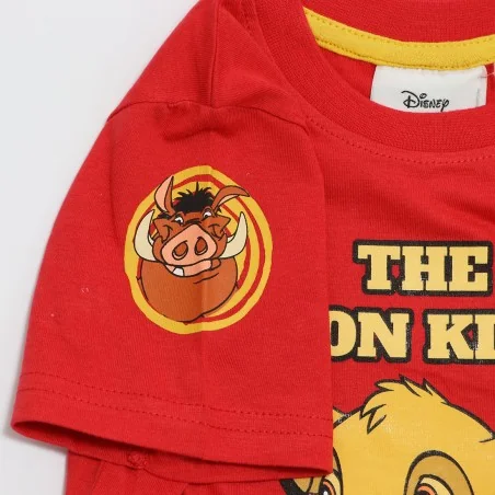 Disney Lion King Παιδικό Κοντομάνικο μπλουζάκι για αγόρια (DIS KL 52 02 A573 red)