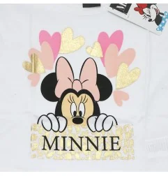 Disney Minnie Mouse Παιδικό Κοντομάνικο κοντό Μπλουζάκι για κορίτσια (DIS MF 52 02 A597 white)