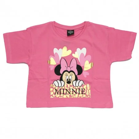 Disney Minnie Mouse Παιδικό Κοντομάνικο κοντό Μπλουζάκι για κορίτσια (DIS MF 52 02 A597 pink) - Κοντομάνικα μπλουζάκια