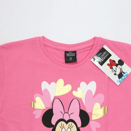 Disney Minnie Mouse Παιδικό Κοντομάνικο κοντό Μπλουζάκι για κορίτσια (DIS MF 52 02 A597 pink)