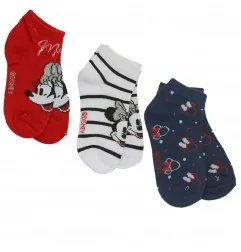 Disney Minnie Mouse παιδικές κοντές κάλτσες σετ 3 ζευγάρια (DIS MF 52 34 C155 3-PACK) - Κάλτσες κοντές κορίτσι