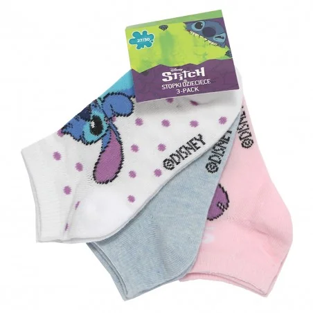Disney Lilo & Stitch παιδικές κοντές κάλτσες σετ 3 ζευγάρια (DIS LIS 52 34 C154 3-PACK)