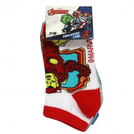 Marvel Avengers παιδικές κοντές κάλτσες σετ 3 ζευγάρια (AV 52 34 568 3-PACK)