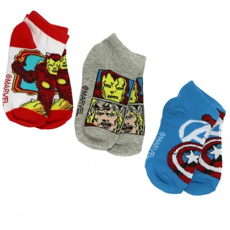 Marvel Avengers παιδικές κοντές κάλτσες σετ 3 ζευγάρια (AV 52 34 568 3-PACK) - Κάλτσες κοντές αγόρι