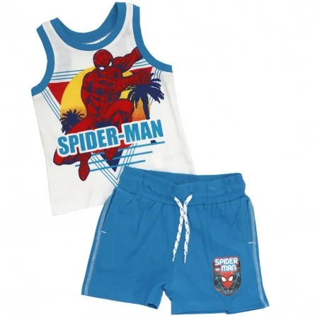 Marvel Spiderman Παιδικό Καλοκαιρινό Σετ Για Αγόρια (EV1078 blue) - Καλοκαιρινά Σετ