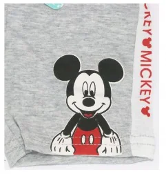 Βρεφικό Βαμβακερό Σορτς Disney Baby "Mickey Mouse" - 100% Βαμβακερό (Γκρι Μελανζέ)(UE0053) - Σορτς/ Βερμούδες