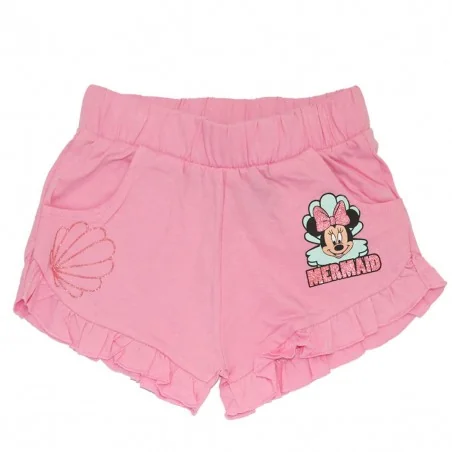 Disney Minnie Mouse Παιδικό Σορτς Για Κορίτσια - οργανικό βαμβάκι (EV1052 pink) - Σορτς/ Βερμούδες