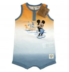 Βρεφικό Καλοκαιρινό Φορμάκι Disney Baby Mickey Mouse "Sea You Soon" - 100% Οργανικό Βαμβάκι (Πορτοκαλί) (EV0004.BIO ORANGE) -...