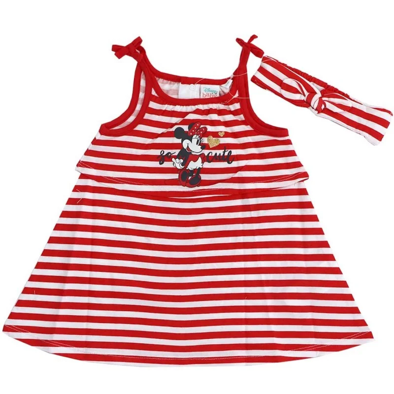 Βρεφικό Βαμβακερό Φόρεμα Disney Baby Minnie Mouse με Ασορτί Κορδέλα - Κόκκινο Ριγέ (ΕΤ0079) Βρεφικό Βαμβακερό Φόρεμα Disney Baby Minnie Mouse με Ασορτί Κορδέλα - Κόκκινο Ριγέ (ΕΤ0079)