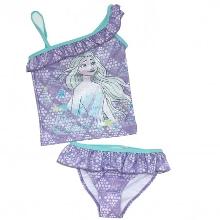 Disney Frozen Παιδικό Μαγιό Tanquini για κορίτσια (EV1801 purple) - Μπικίνι