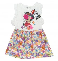 Disney Minnie Mouse Παιδικό καλοκαιρινό Φορεματάκι για κοριτσία (WE1088 White) - Καλοκαιρινά φορέματα