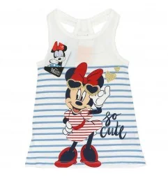 Disney Minnie Mouse Παιδικό καλοκαιρινό Φορεματάκι για κοριτσία (WE1227 White) - Καλοκαιρινά φορέματα