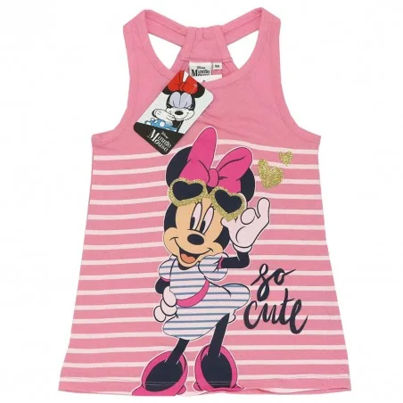 Disney Minnie Mouse Παιδικό καλοκαιρινό Φορεματάκι για κοριτσία (WE1227 Pink) - Καλοκαιρινά φορέματα