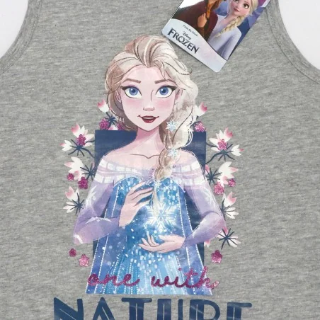 Disney Frozen Παιδικό καλοκαιρινό Φορεματάκι για κορίτσια (WE1124 Grey)