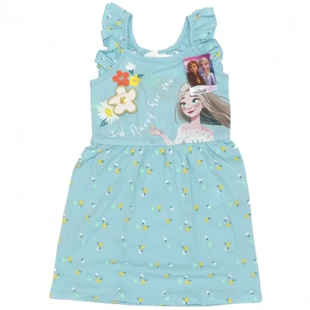 Disney Frozen Παιδικό καλοκαιρινό Φορεματάκι για κοριτσία (WE1109 Blue)