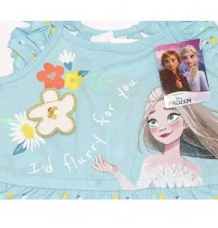 Disney Frozen Παιδικό καλοκαιρινό Φορεματάκι για κοριτσία (WE1109 Blue) - Καλοκαιρινά φορέματα