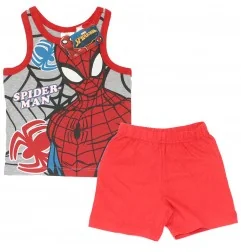 Marvel Spiderman παιδική Καλοκαιρινή πιτζάμα για αγόρια (WE2001 Red) - Πιτζάμες Καλοκαιρινές