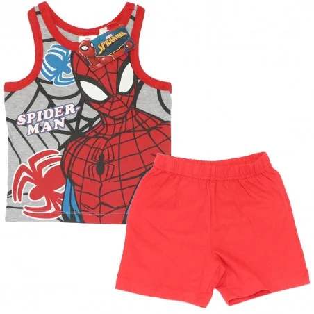 Marvel Spiderman παιδική Καλοκαιρινή πιτζάμα για αγόρια (WE2001 Red) - Πιτζάμες Καλοκαιρινές