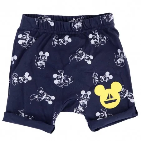 Βρεφικό Βαμβακερό Σορτς Disney Baby Mickey Mouse "Nautical" - Navy Μπλε (UE0038) - Σορτς/ Βερμούδες
