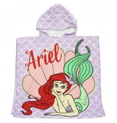 Disney Princess Ariel Παιδικό Πόντσο θαλάσσης 60x120εκ. (ARJ162861B) - Quick dry - Microfiber Πόντσο