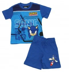 Sonic Παιδική Καλοκαιρινή Πιτζάμα για αγόρια (SON24-1355-POL) - Χειμωνιάτικες / εποχιακές πιτζάμες