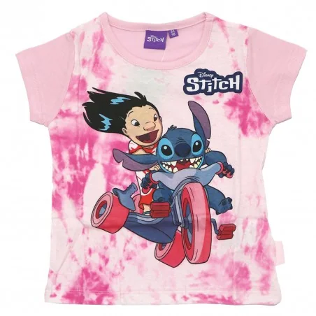 Disney Lilo & Stitch Παιδικό Κοντομάνικο Μπλουζάκι για κορίτσια (LIL24-1025Pink) - Κοντομάνικα μπλουζάκια