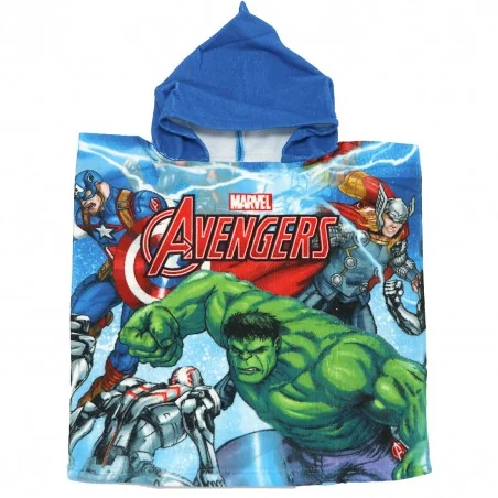 Marvel Avengers Hulk Παιδικό Πόντσο θαλάσσης 50x100εκ. (2023AV001) - Πόντσο θαλάσσης