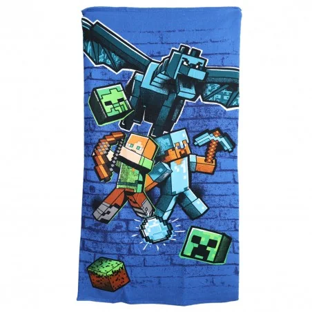 Minecraft παιδική Πετσέτα Θαλάσσης 70x140εκ. (AYM071009) - Πετσέτες Θαλάσσης