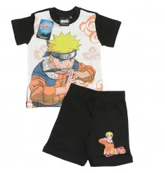 Naruto παιδική Βαμβακερή καλοκαιρινή Πιτζάμα Για Αγόρια (NAR24-1337-POL Black) - Πιτζάμες