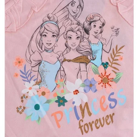 Disney Princess Παιδικό Κοντομάνικο Μπλουζάκι Για Κορίτσια (ET1163)