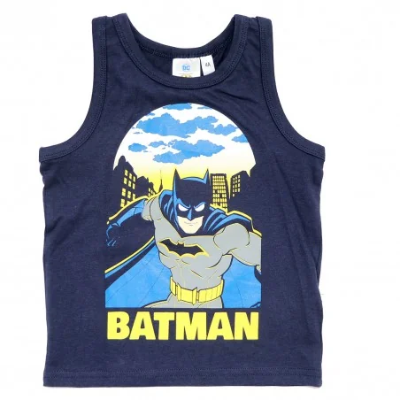 Batman Παιδικό Αμάνικο Μπλουζάκι Για αγόρια (WE1197 navy) - Αμάνικα μπλουζάκια