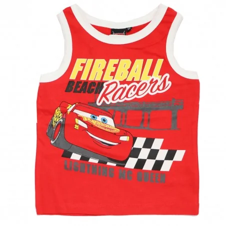 Disney Cars Παιδικό Αμάνικο Μπλουζάκι Για Αγόρια (WE1206 red) - Αμάνικα μπλουζάκια