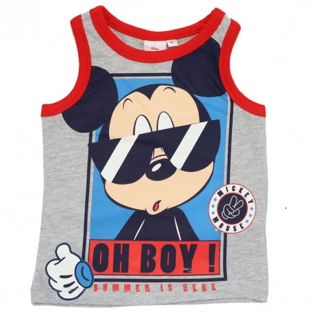 Disney Mickey Mouse Παιδικό Αμάνικο Μπλουζάκι Για Αγόρια (WE1215 grey) - Αμάνικα μπλουζάκια