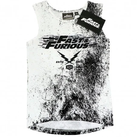 Fast & Furious Παιδικό Αμάνικο Μπλουζάκι Για αγόρια (FFER1033 white) - Μπλουζάκια - T-shirt
