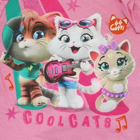 44 Cats Κοντομάνικο Μπλουζάκι Για Κορίτσια (ET6125 pink)