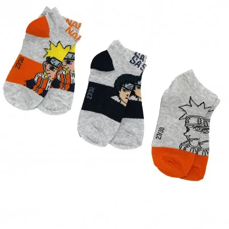 Naruto παιδικές κοντές κάλτσες σετ 3 ζευγάρια (NAR 52 34 057 3-PACK) - Αγορίστικες κάλτσες