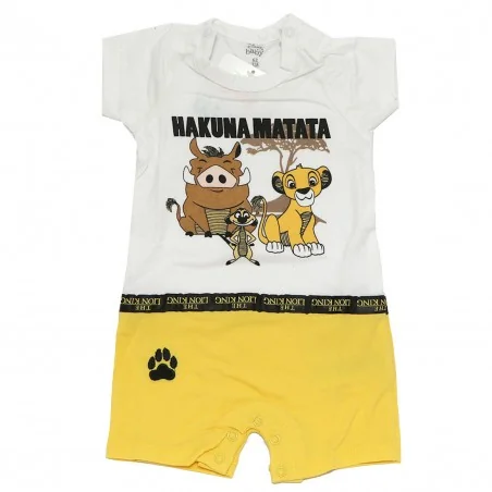Βρεφικό Καλοκαιρινό Φορμάκι Disney Baby Lion King - "Hakuna Matata" (DIS KL 51 05 A082 yellow) - Καλοκαιρινά φορμάκια
