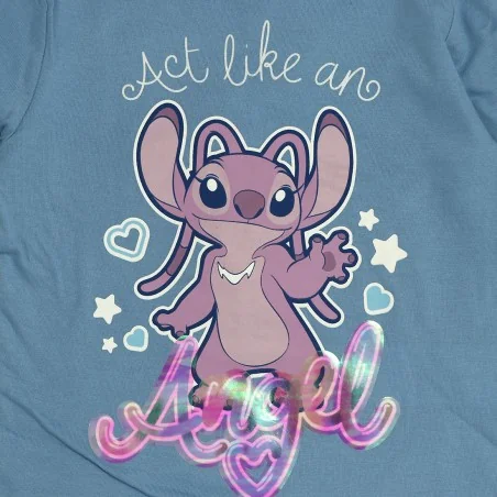 Disney Lilo & Stitch παιδικό μακρυμάνικο μπλουζάκι για κορίτσια (XH1363 L. Blue)
