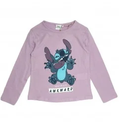 Disney Lilo & Stitch παιδικό μακρυμάνικο μπλουζάκι για κορίτσια (XH1317 Lila) - Μπλουζάκια Μακρυμάνικα (μακό)