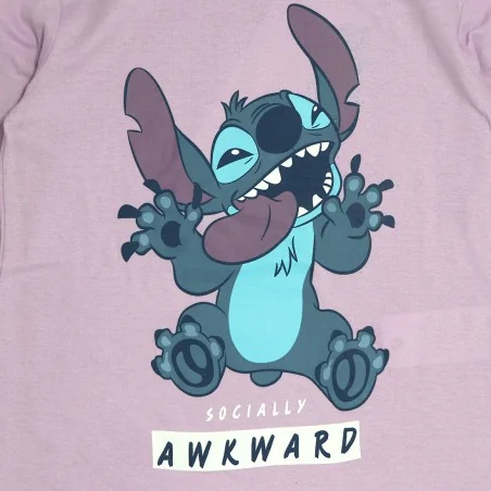 Disney Lilo & Stitch παιδικό μακρυμάνικο μπλουζάκι για κορίτσια (XH1317 Lila)
