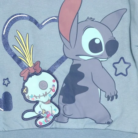 Disney Lilo & Stitch παιδική μπλούζα φούτερ για κορίτσια (XH1230 Blue)
