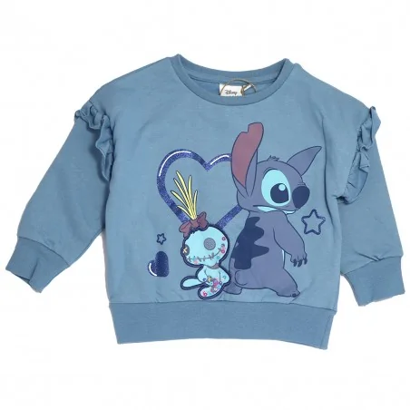 Disney Lilo & Stitch παιδική μπλούζα φούτερ για κορίτσια (XH1230 Blue) - Μπλούζες φούτερ