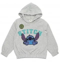 Disney Lilo & Stitch παιδική Μπλούζα φούτερ με κουκούλα για κορίτσια (XH1232Grey) - Μπλούζες φούτερ